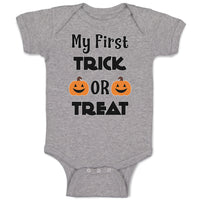 Baby Clothes My First Trick Or Treat with Smile Halloween Baby Bodysuits Cotton