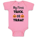 Baby Clothes My First Trick Or Treat with Smile Halloween Baby Bodysuits Cotton