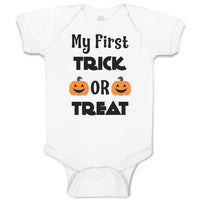 Baby Clothes My First Trick Or Treat with Smile Halloween Baby Bodysuits Cotton