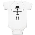 Baby Clothes Silhouette Skeleton Skull Body Baby Bodysuits Boy & Girl Cotton