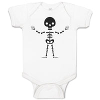Baby Clothes Silhouette Skeleton Skull Body Baby Bodysuits Boy & Girl Cotton