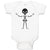 Baby Clothes Silhouette Skeleton Skull Body Baby Bodysuits Boy & Girl Cotton