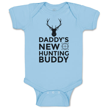 Baby Clothes Daddy's New Hunting Buddy Wild Animal Deer Face with Horn Cotton