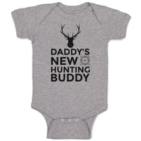 Baby Clothes Daddy's New Hunting Buddy Wild Animal Deer Face with Horn Cotton