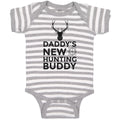 Baby Clothes Daddy's New Hunting Buddy Wild Animal Deer Face with Horn Cotton