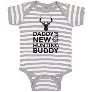Baby Clothes Daddy's New Hunting Buddy Wild Animal Deer Face with Horn Cotton