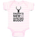 Baby Clothes Daddy's New Hunting Buddy Wild Animal Deer Face with Horn Cotton