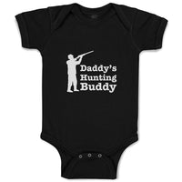 Baby Clothes Daddy's Hunting Buddy Person Standing with Gun Baby Bodysuits