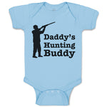 Baby Clothes Daddy's Hunting Buddy Person Standing with Gun Baby Bodysuits