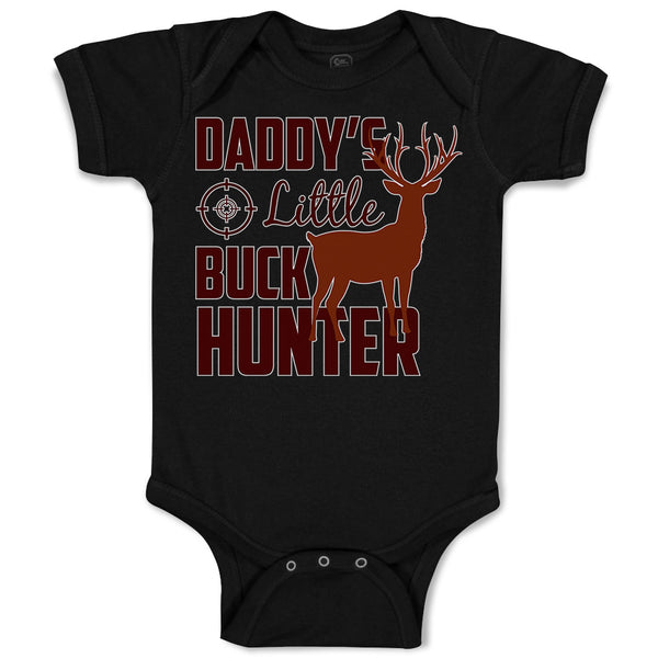 Baby Clothes Daddy's Little Buck Hunter Wild Animal Deer with Horn Standing