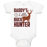 Baby Clothes Daddy's Little Buck Hunter Wild Animal Deer with Horn Standing