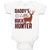 Baby Clothes Daddy's Little Buck Hunter Wild Animal Deer with Horn Standing