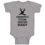 Baby Clothes Grandpa's Future Hunting Buddy Wild Animal Deer with Horn Cotton