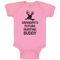 Baby Clothes Grandpa's Future Hunting Buddy Wild Animal Deer with Horn Cotton