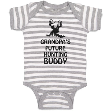 Baby Clothes Grandpa's Future Hunting Buddy Wild Animal Deer with Horn Cotton