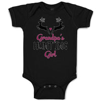 Baby Clothes Grandpa's Hunting Girl Heart with Wild Animal Deer Is Jumping