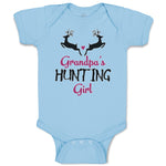 Baby Clothes Grandpa's Hunting Girl Heart with Wild Animal Deer Is Jumping