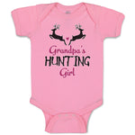 Baby Clothes Grandpa's Hunting Girl Heart with Wild Animal Deer Is Jumping