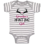 Baby Clothes Grandpa's Hunting Girl Heart with Wild Animal Deer Is Jumping