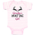 Baby Clothes Grandpa's Hunting Girl Heart with Wild Animal Deer Is Jumping