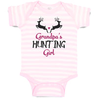 Grandpa's Hunting Girl Heart with Wild Animal Deer Is Jumping