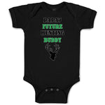 Baby Clothes Papa's Future Hunting Buddy with Animal Face Deer Baby Bodysuits