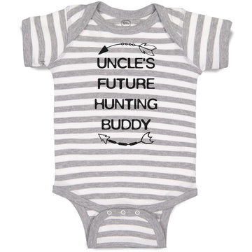 Baby Clothes Uncle's Future Hunting Buddy with Arrow Archery Baby Bodysuits