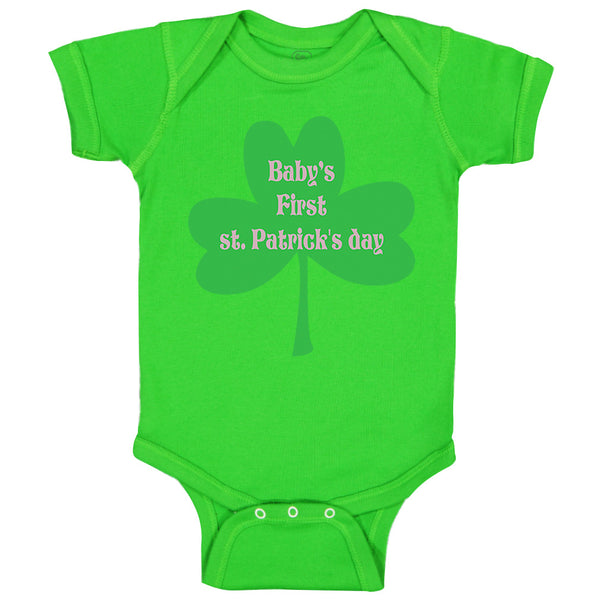 Baby Clothes Baby's First St Patrick's Day St Patrick's Day Baby Bodysuits