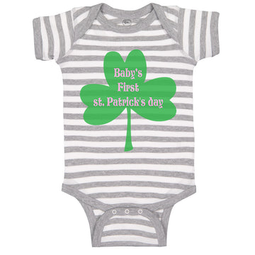 Baby Clothes Baby's First St Patrick's Day St Patrick's Day Baby Bodysuits
