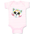 Baby Clothes Cat Face Sugar Skull 2 Holidays and Occasions Halloween Cotton