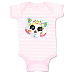 Baby Clothes Cat Face Sugar Skull 2 Holidays and Occasions Halloween Cotton