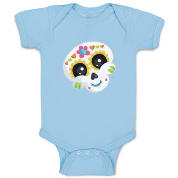 Baby Clothes Sugar Skull Holidays and Occasions Halloween Baby Bodysuits Cotton