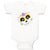 Baby Clothes Sugar Skull Holidays and Occasions Halloween Baby Bodysuits Cotton