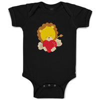 Baby Clothes Safari Valentine Lion Holidays and Occasions Valentins Day Cotton