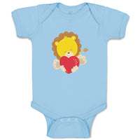 Baby Clothes Safari Valentine Lion Holidays and Occasions Valentins Day Cotton