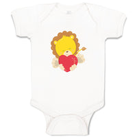 Baby Clothes Safari Valentine Lion Holidays and Occasions Valentins Day Cotton