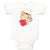 Baby Clothes Safari Valentine Monkey Holidays and Occasions Valentins Day Cotton