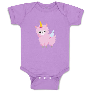 Baby Clothes Valentine Lama Unicorn Holidays and Occasions Valentins Day Cotton