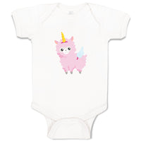 Baby Clothes Valentine Lama Unicorn Holidays and Occasions Valentins Day Cotton