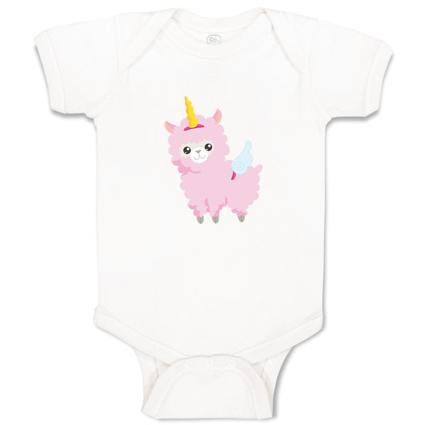 Baby Clothes Valentine Lama Unicorn Holidays and Occasions Valentins Day Cotton