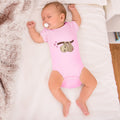 Baby Clothes Valentine Sloth Branch Pink Hearts Valentins Day Baby Bodysuits