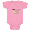 Baby Clothes Valentine Sloth Branch Pink Hearts Valentins Day Baby Bodysuits