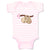 Baby Clothes Valentine Sloth Branch Pink Hearts Valentins Day Baby Bodysuits