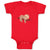 Baby Clothes Valentine Sloth Branch Red Hearts Valentins Day Baby Bodysuits