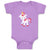 Baby Clothes Valentine Unicorn Walks Holidays and Occasions Valentins Day Cotton