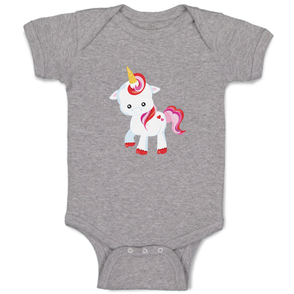 Baby Clothes Valentine Unicorn Walks Holidays and Occasions Valentins Day Cotton