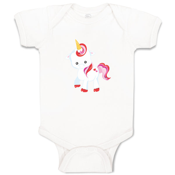 Baby Clothes Valentine Unicorn Walks Holidays and Occasions Valentins Day Cotton