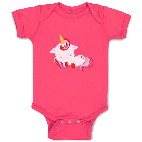 Baby Clothes Valentine Unicorn Sleeps Holidays and Occasions Valentins Day