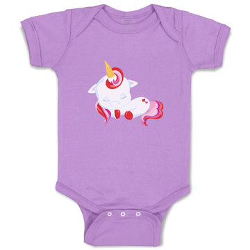 Baby Clothes Valentine Unicorn Sleeps Holidays and Occasions Valentins Day