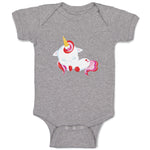 Baby Clothes Valentine Unicorn Sleeps Holidays and Occasions Valentins Day